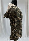 Battle green long sleeves hoody with draw string belt