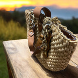 Micheal Kors Straw Tote Bag