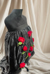 Black Tule Garden Rose Skirt